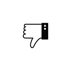 Hand dislike icon, unlike sign vector for web site Computer and mobile app