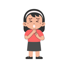 cute pose vector kids elements design