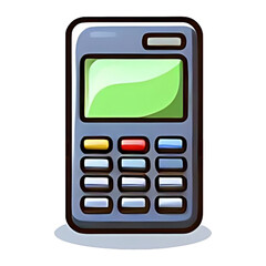 Isolated calculator icon on white background