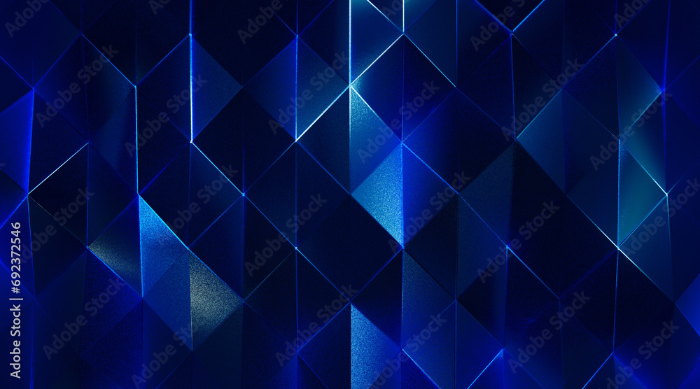 Wall mural random shifted wall background with tiles. futuristic, triangle tile pattern wallpaper with 3d. 3d r