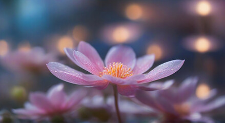 Blue water lily, Captured with a high-resolution macro lens