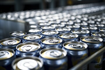 Fototapeta na wymiar ビール缶の製造ライン02
