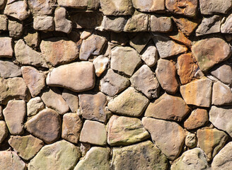 Stone bricks on the wall as an abstract background. Texture
