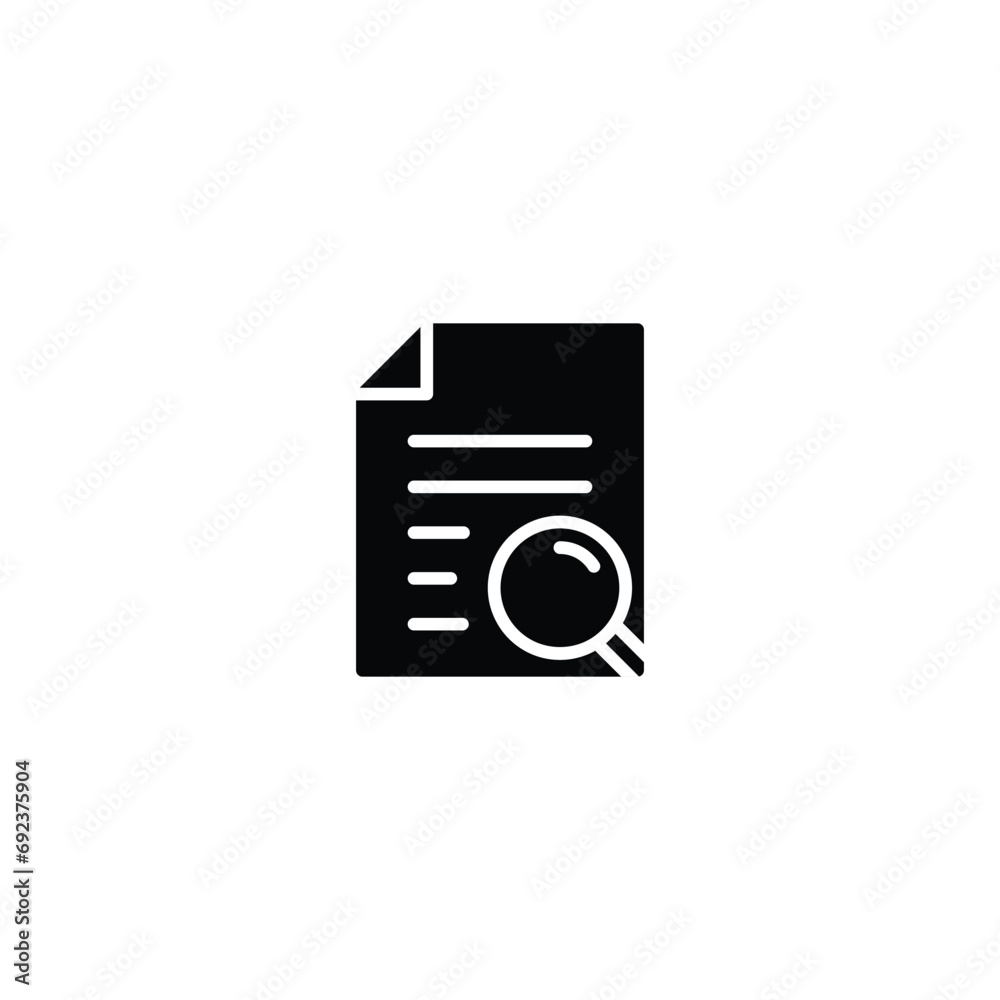 Poster document search icon vector for web for web site computer and mobile app