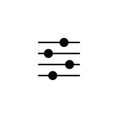 Control panel icon, filter icon vector for web site Computer and mobile app