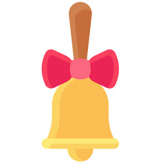 Handbell icon, Christmas related vector illustration