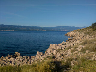 Coastal lanscape at Sveti Marak beach, on Krk Island (Croatia)