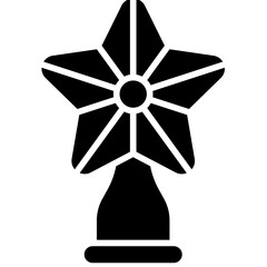 Tree Topper icon, Christmas related vector illustration