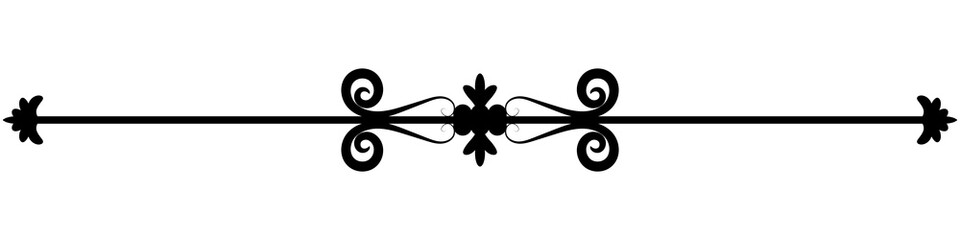 Vintage lines. Decorative elements. Border flower collection.