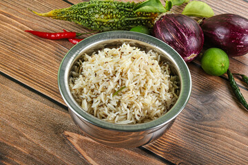 Indian cuisine - jeera rice basmati