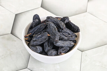 Blue raisin - dry grape berries