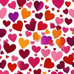 Happy Valentine's Day,Two Wooden Hearts On Rustic Table With Sunlight