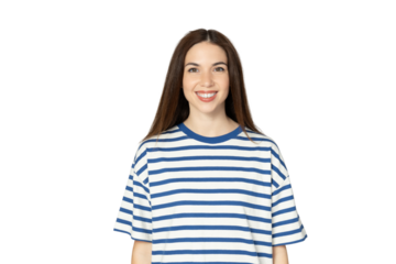 PNG, girl in summer clothes, isolated on white background.