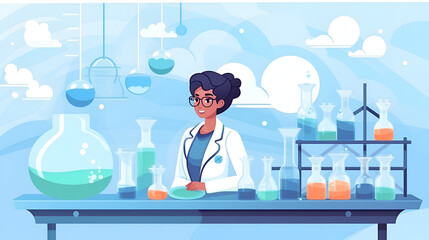  female chemist in a lab. International Day of Women and Girls in Science