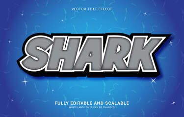 editable text effect, Shark style