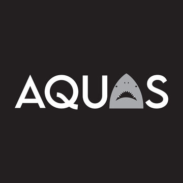 AQUAS professional modern logo brand identity unique logo for your business