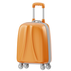 3D Orange Travel Luggage