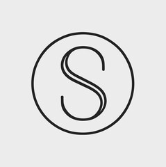 Obraz premium letter s logo