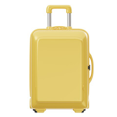 3D Yellow Travel Luggage