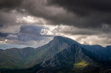 dramatic mountains rocky peaks