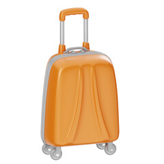 3D Orange Travel Luggage
