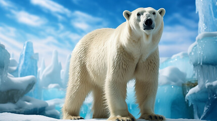 polar bear cub HD 8K wallpaper Stock Photographic Image 