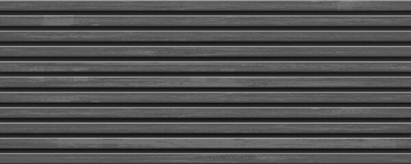 Obraz premium Wooden banner made of black slats. Vector background. Template for advertising and signage