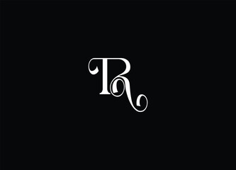 TR letter logo design and initial logo