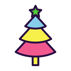 Christmas Tree Icon Clipart