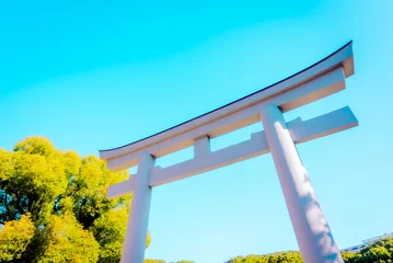 Afwasbaar Fotobehang Turquoise 【福岡】護国神社風景