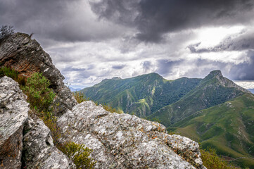 dramatic mountains rocky peaks