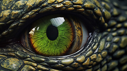 Reptile eyes close up