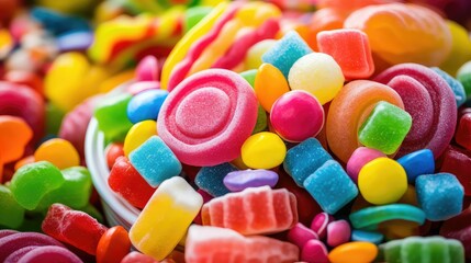 Fototapeta na wymiar gum unhealthy candy food illustration lollipop caramel, marshmallow gummy, nougat licorice gum unhealthy candy food