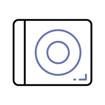recommend clip art: An icon of dvd player in trendy design style, modern cd rom vector