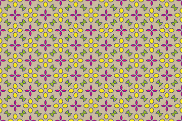 Fun line seamless pattern. Creative abstract style holiday background illustration for children or party celebration with modern shapes.