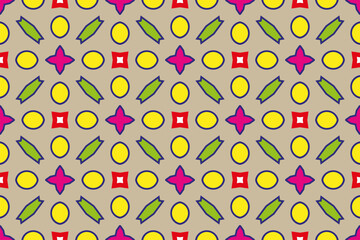 childish wallpaper, colorful seamless pattern collection. Creative  geometric shape background for children , trendy design
