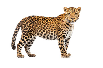 Amur Majesty: The Enigmatic World of the Amur Leopard isolated on transparent background - obrazy, fototapety, plakaty