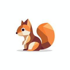 Fototapeta premium Squirrel in cartoon, doodle style. Isolated 2d vector illustration in logo, icon, sketch style, Eps 10. AI Generative