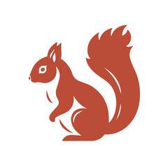 Squirrel in cartoon, doodle style. Isolated 2d vector illustration in logo, icon, sketch style, Eps 10. AI Generative