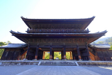 Obraz premium Nanzen-ji Temple, a Buddhist temple complex with a Zen garden, forested grounds in Kyoto, Japan