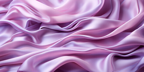 Obraz premium realistic abstract pink silk Realistic abstract pink silk background. Vector illustration of satin fabric texture with smooth drapery surface. Soft bedding material with waves pattern. Luxury .