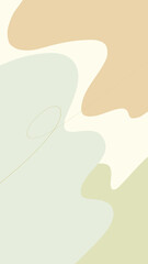 16:9 大人かわいいカラーのくすみ曲線壁紙⭐︎