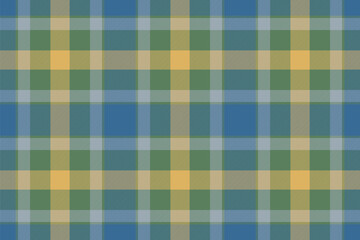 Tartan plaid pattern in blue. Print fabric texture seamless. Check vector background.