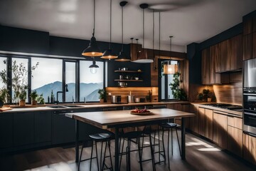 **minimalist cozy kitchen.