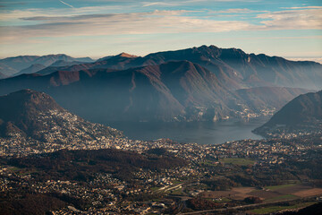 Herbststimmung im Malcantone im Kanton Tessin in der Schweiz