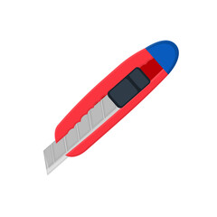 Paper knife. Paper knife blade, vector illustration