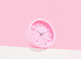 Pink round watches. Office work or college classes.