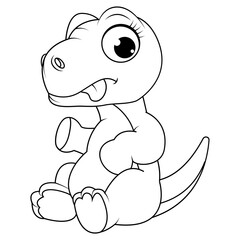 coloring dinosaur animal cartoon