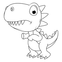 coloring dinosaur animal cartoon