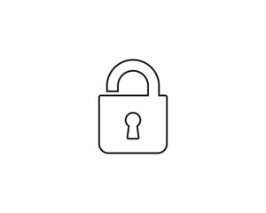 Unlock icon vector symbol illustration isolated.